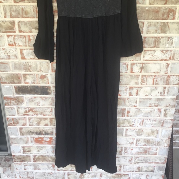 ANTHRO Moth Wyn Mix Knit Sweater Wide Leg Jumpsuit - Picture 10 of 14